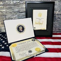 AUTHENTIC Donald Trump Inauguration Autograph Signature Signed Picture COA