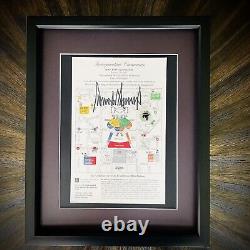 AUTHENTIC Donald Trump Inauguration Autograph Signature Signed Picture COA