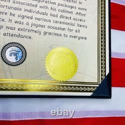 AUTHENTIC Donald Trump Inauguration Autograph Signature Signed Picture COA