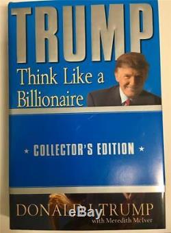 AUTHENTIC SIGNED COPY Autograph US President DONALD TRUMP THINK LIKE Billionaire