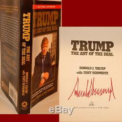 AUTOGRAPHED Art of the Deal Book SIGNED by PRESIDENT DONALD TRUMP HOT
