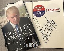 AUTOGRAPHED Book SIGNED by PRESIDENT DONALD TRUMP
