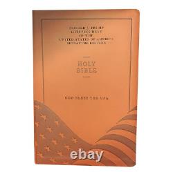 AUTOGRAPHED DONALD TRUMP SIGNED BIBLE God Bless The USA Lee Greenwood RARE
