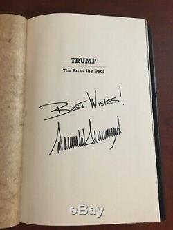 Art Of The Deal 8/9th Edition Signed By President Donald Trump 45th MAGA POTUS