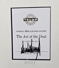 Art of the Deal President Donald Trump Signed 2016 Election Edition Autograph
