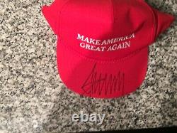 Authentic 2016 Donald Trump Signed MAGA Hat Myrtle Beach, SC Campaign