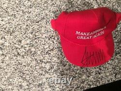 Authentic 2016 Donald Trump Signed MAGA Hat Myrtle Beach, SC Campaign