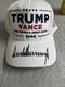 Authentic Cali Fame Autographed Cap Signed Donald Trump Maga Hat Vance 2024