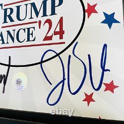 Authentic Donald Trump & JD Vance Autograph Signature Signed Picture COA