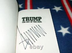 Autographed 2016 Candidate DONALD TRUMP The Art of the Deal Book soft Signed