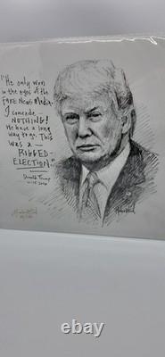 Autographed Donald Trump Artwork by Jon McNaughton 2020 was a rigged election