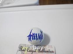 Autographed Golf Ball By President Donald J Trump With COA