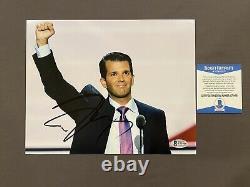 BECKETT COA! DONALD TRUMP JR Signed Autographed 8x10 Photo POTUS 2024 Don MAGA