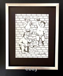 Banksy + Signed Donald Trump & Kim Jong Un Print + New Frame + Buy It Now