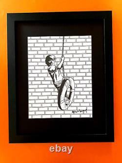 Banksy + Signed Graffiti Print Baby Donald Trump + New Frame + Buy It Now