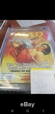 Beckett Authenticated DONALD TRUMP Signed MAD Magazine