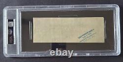 Benjamin Harrison Signed Check 23rd US President PSA Authenticated PSA 9