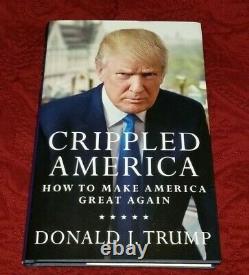 CRIPPLED AMERICA Signed by President DONALD TRUMP with COA SEALED Autographed 2020