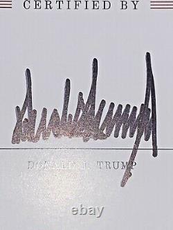 Certified Donald J. Trump SIGNED Official 2016 Election -The Art Of The Deal