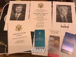 Complete President Trump 2025 60th Inauguration Invitation & 3 VIP Passes! MAGA