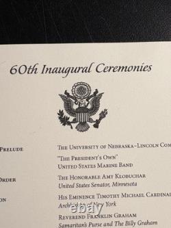 Conor McGregor SIGNED 60th Inaugural Ceremonies Program DONALD TRUMP Super Rare