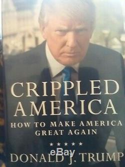 Crippled America Donald Trump autographed 2016 election#9507 of 10,000