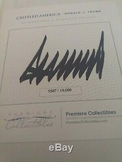Crippled America Donald Trump autographed 2016 election#9507 of 10,000