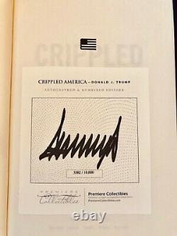 Crippled America by Donald Trump signed, autograph PSA JSA