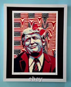 DEATH NYC Hand Signed LARGE Print Framed 16x20in COA DONALD TRUMP EAR #7