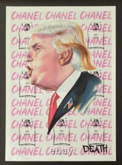 DEATH NYC Hand Signed LARGE Print Framed 16x20in COA PRESIDENT DONALD TRUMP N