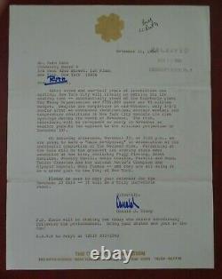 DONALD J. TRUMP Autographed / Signed letter NYC Wollman Ice Rink 1986 JSA/LOA