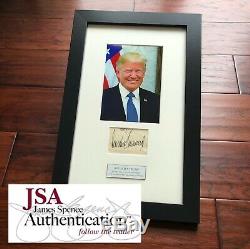 DONALD J TRUMP JSA LOA Full Signature Autograph Signed Paper President