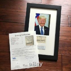 DONALD J TRUMP JSA LOA Full Signature Autograph Signed Paper President