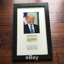 DONALD J TRUMP JSA LOA Full Signature Autograph Signed Paper President