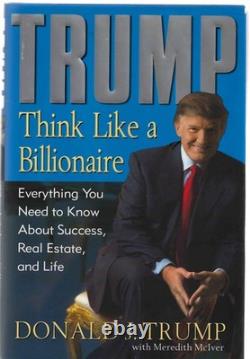 DONALD J. TRUMP-SIGNED-BOOK THINK LIKE A BILLIONAIRE-1st ED 2004