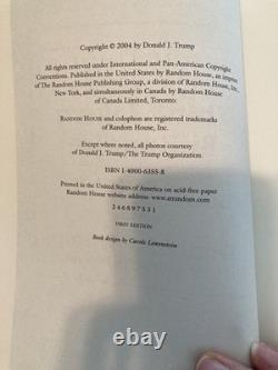 DONALD J. TRUMP-SIGNED-BOOK THINK LIKE A BILLIONAIRE-1st ED 2004