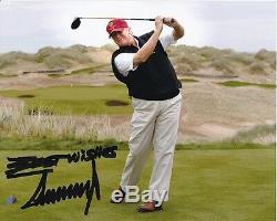 DONALD J. TRUMP signed autographed GOLF photo 45th PRESIDENT