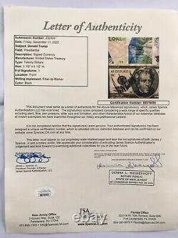 DONALD TRUMP $20 BILL AUTOGRAPHED SIGNED TWENTY (Currency) JSA Certified