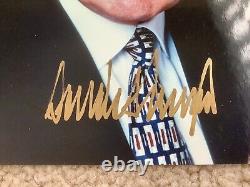 DONALD TRUMP, 8x10 Photo Signed Autograph, 45th President Of The United States