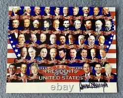 DONALD TRUMP, 8x10 Photo Signed Autograph, The Presidents Of The United States