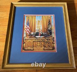 DONALD TRUMP AUTO JSA Autograph Signed Photo Oval Office MAGA 8x10 Framed