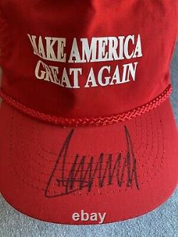 DONALD TRUMP AUTOGRAPH 45th PRESIDENT JAN 20,2017 INAUGURATION DAY MAGA HAT PSA