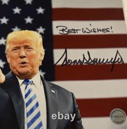 DONALD TRUMP AUTOGRAPHED 8x10 Photo with COA INSCRIBED Authentic HAND SIGNED AUTO