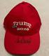 Donald Trump Autographed Auto Signed Trump 2020 Baseball Hat With Coa Hand Signed