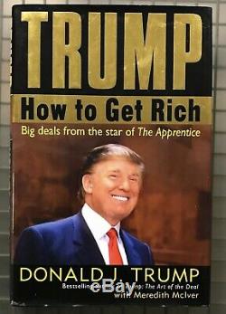 DONALD TRUMP Autographed Signed Book How To Get Rich US President