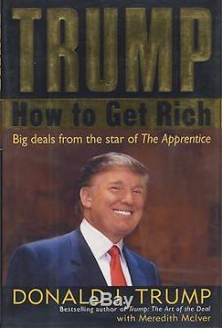 DONALD TRUMP Autographed Signed Book How To Get Rich US President