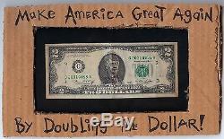 DONALD TRUMP DOLLAR art ORIGINAL republican political vote usa outsider america