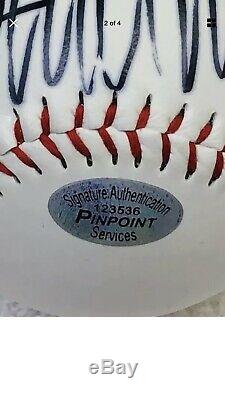 DONALD TRUMP Hand Signed Autographed Official League Baseball COA Pinpoint Serv