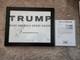 Donald Trump Hand Signed Make America Great Again Sign + Psa Authenticated