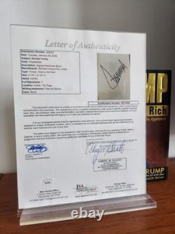 DONALD TRUMP How To Get Rich Signed Book Obtained In Person